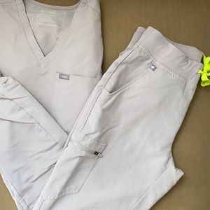 Figs Gray Scrubs Set